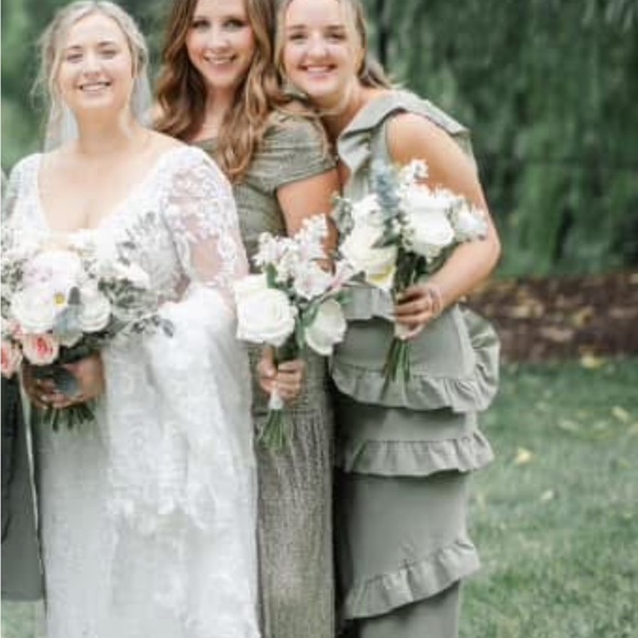 Show Me Your MuMu Sage Ruffle Maxi Dress - Picture 2 of 2